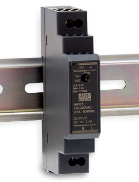 Источники питания на DIN-рейку 0-60 Вт серии HDR-15