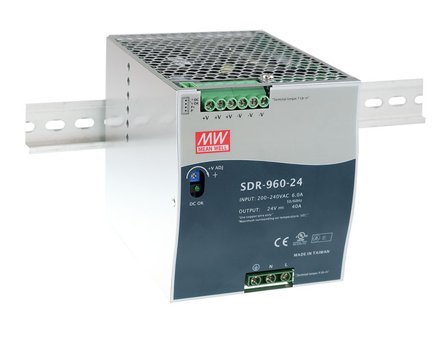 Источники питания на DIN-рейку более 240 Вт серии  SDR-960